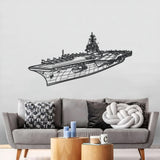 USS Kitty Hawk Metal Aircraft Carrier Wall Art - NCP0673