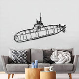 Type 212 Metal Submarine Wall Art - NCP0649