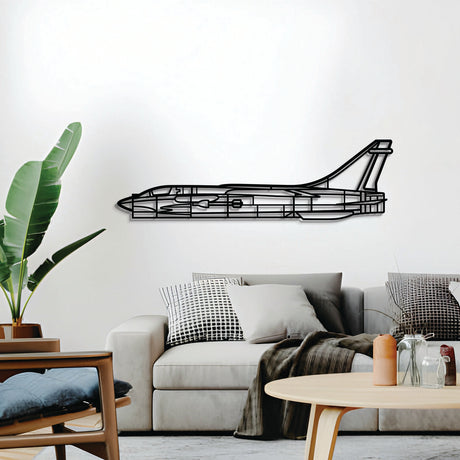 Matte‑finish F‑8 Crusader aircraft wall art, perfect avgeek gift for special occasions