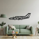 Navigate Craft Aero Commander 421 décor, ready-to-hang with elevation spacers, ideal avgeek gift for aviation enthusiasts