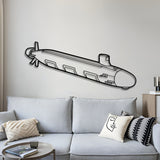 Virginia Class Metal Submarine Wall Art - NCP0643