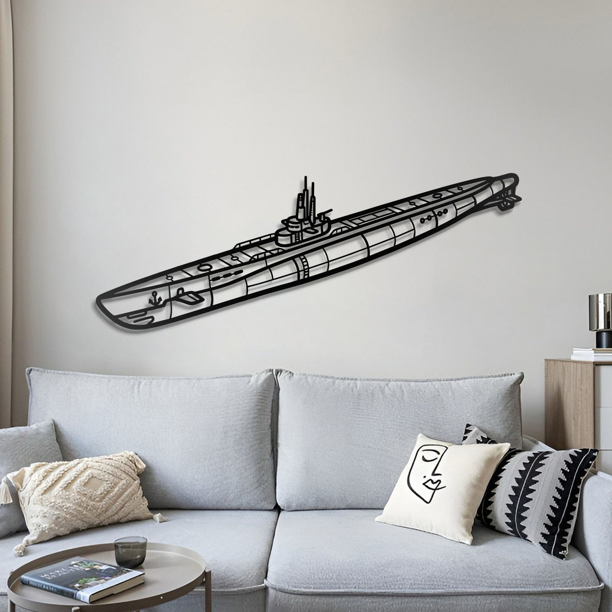 Balao Class Metal Submarine Wall Art - NCP0648