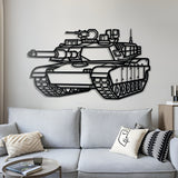 M1 Abrams Metal Tank Wall Art - NCP0629
