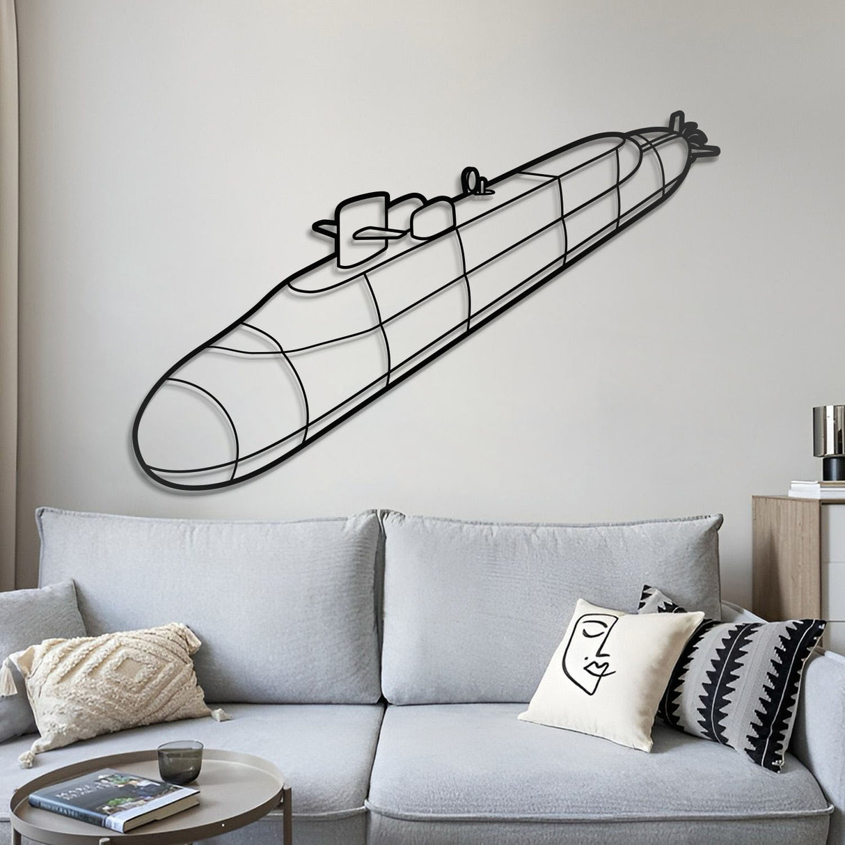 Ohio Class Metal Submarine Wall Art - NCP0644