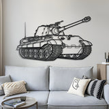 Tiger II Metal Tank Wall Art - NCP0627