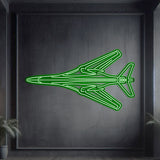 B-1B Lancer Top Metal Neon Aircraft Wall Art - NCN0015