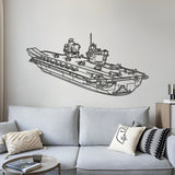 HMS Queen Elizabeth Metal Aircraft Carrier Wall Art - NCP0671