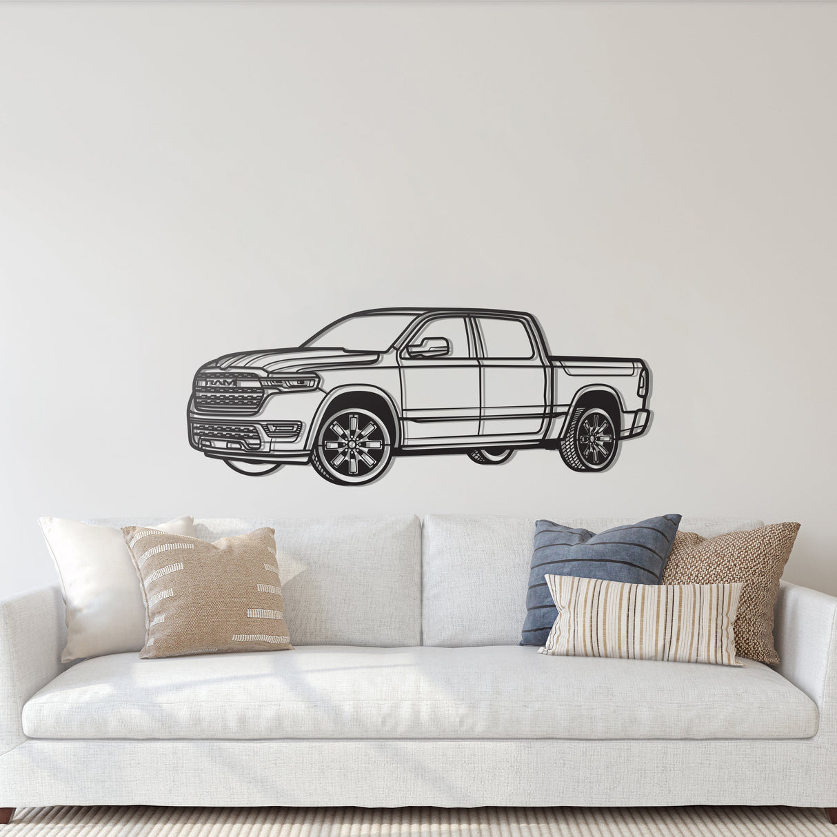 2025 1500 Charger Perspective Metal Car Wall Art - NC1208