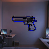 Desert Eagle Metal Neon Weapon Wall Art - NCN0066