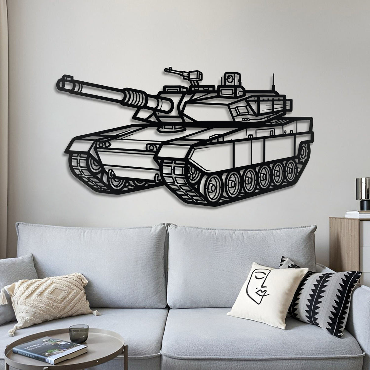 K2 Black Panther Metal Tank Wall Art - NCP0640