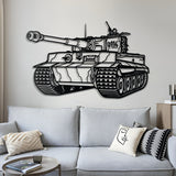 Tiger I Metal Tank Wall Art - NCP0626