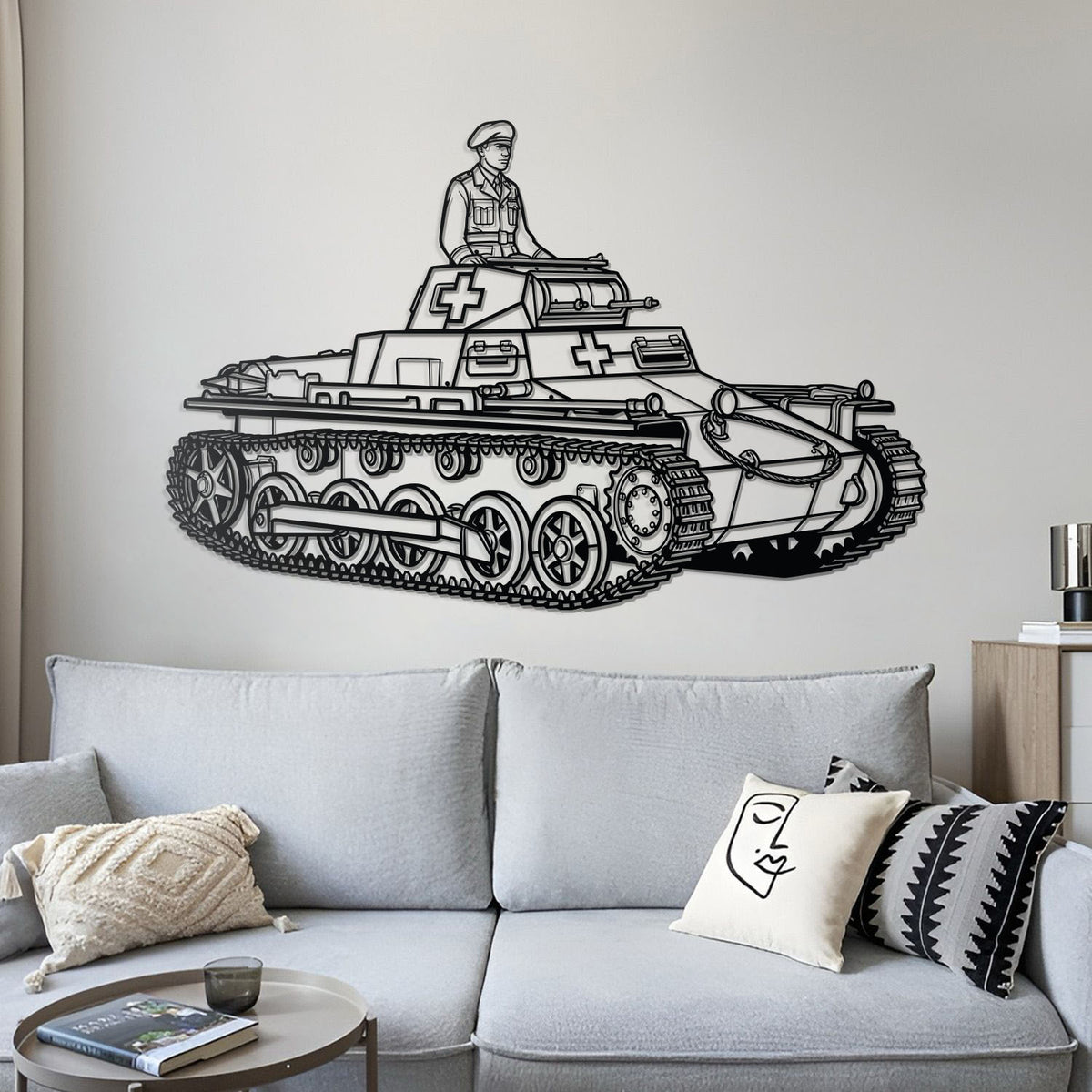 Panzerkampfwagen I Metal Tank Wall Art - NCP0659