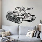T-34 Metal Tank Wall Art - NCP0633