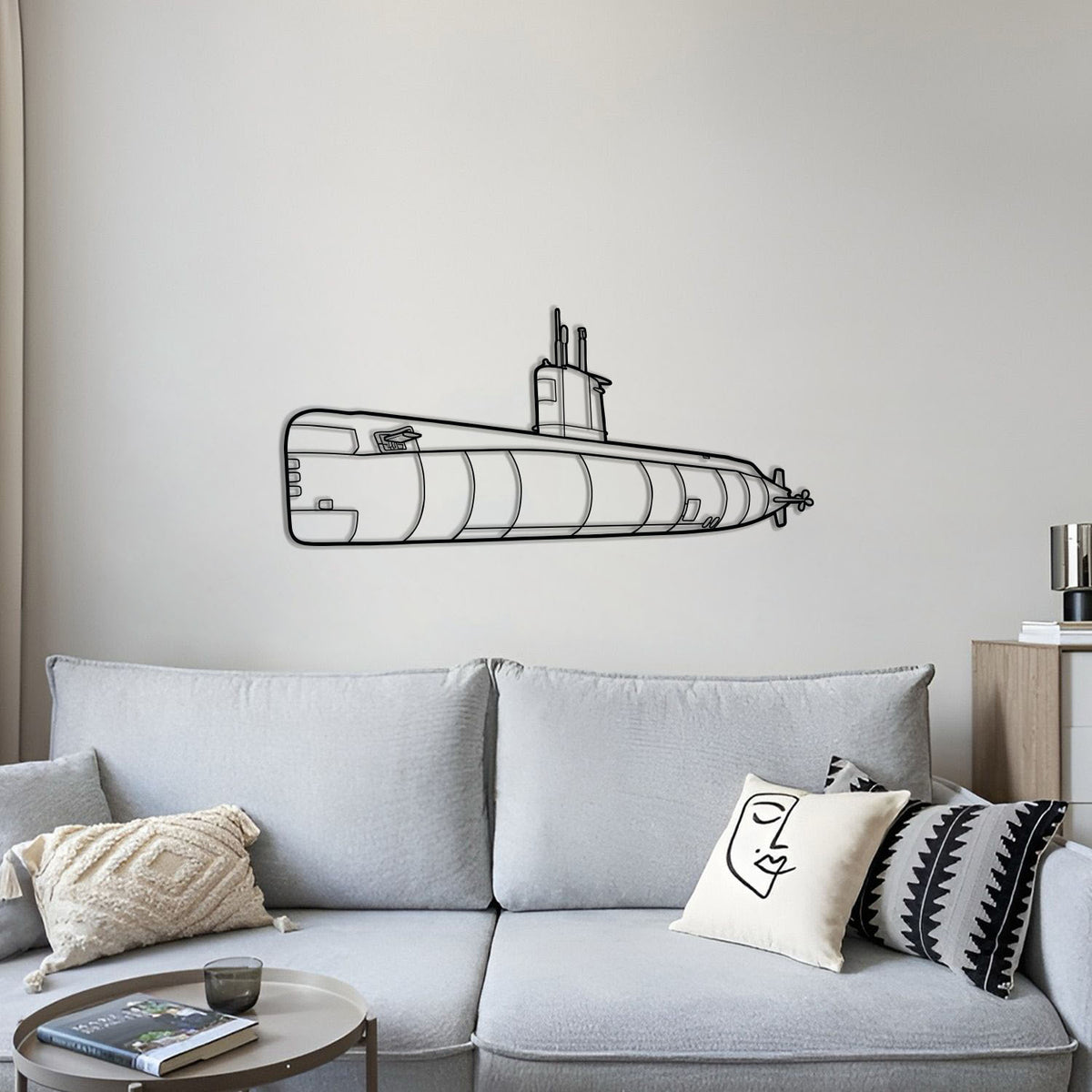 Skate Class Metal Submarine Wall Art - NCP0669