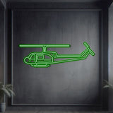 UH-1-MED Huey Metal Neon Aircraft Wall Art - NCN0066