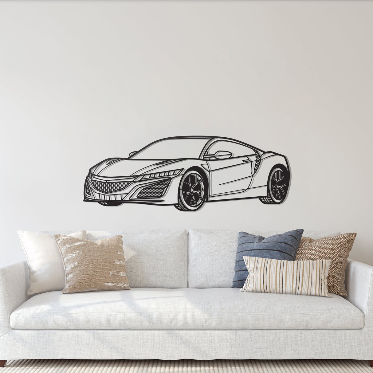 2017 NSX Perspective Metal Car Wall Art - NC1213