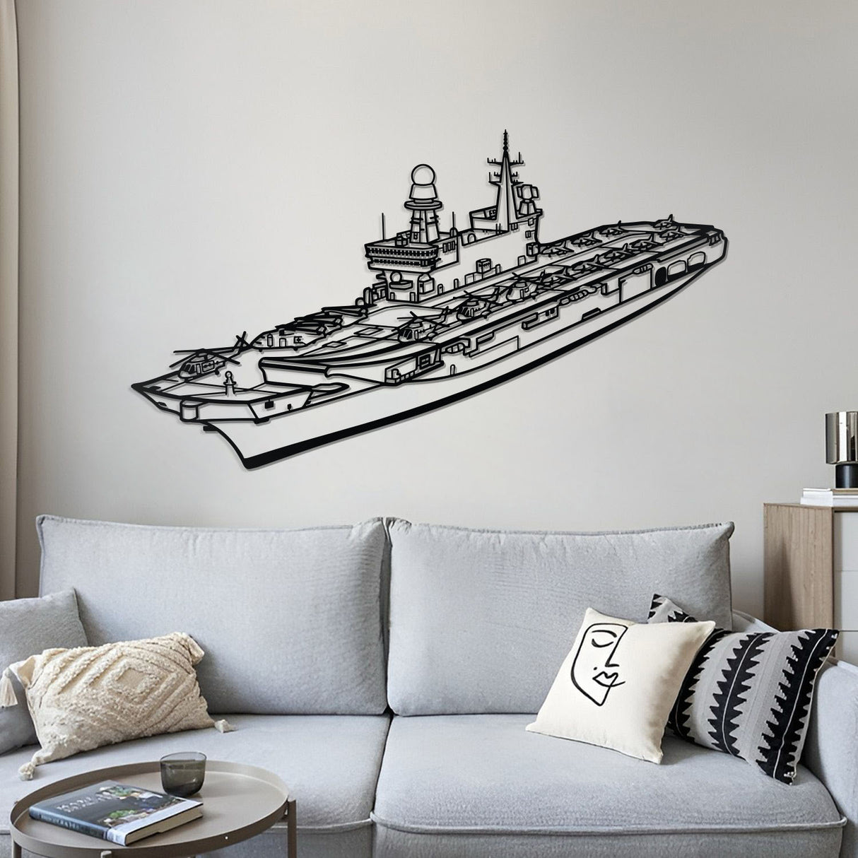 Cavour (C550) Metal Aircraft Carrier Wall Art - NCP0676