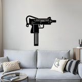 Uzi Metal Weapon Wall Art - NCP0684