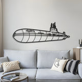 Typhoon Class Metal Submarine Wall Art - NCP0652