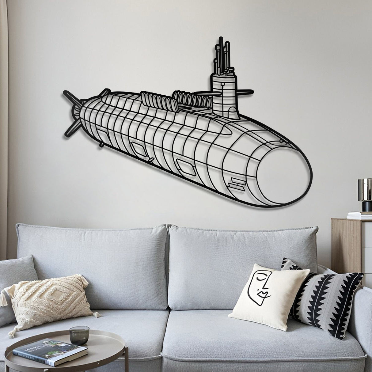 Columbia Class Metal Submarine Wall Art - NCP0646