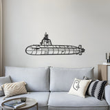 Type 216 Metal Submarine Wall Art - NCP0664