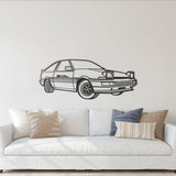 Corolla AE86 Perspective Metal Car Wall Art - NC1124