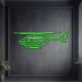 EC-145 Metal Neon Aircraft Wall Art - NCN0031