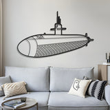 Los Angeles Class Metal Submarine Wall Art - NCP0645