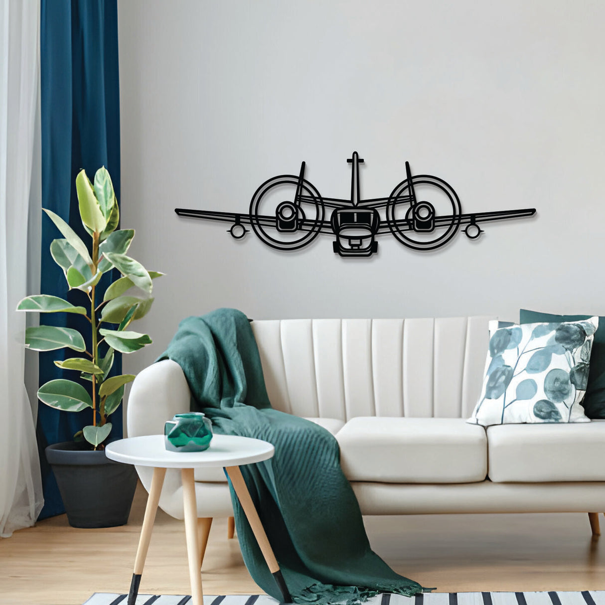 OV-1 Mohawk Front Metal Aircraft Wall Art - NCP0590