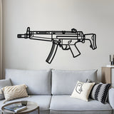 MP5 Metal Weapon Wall Art - NCP0686