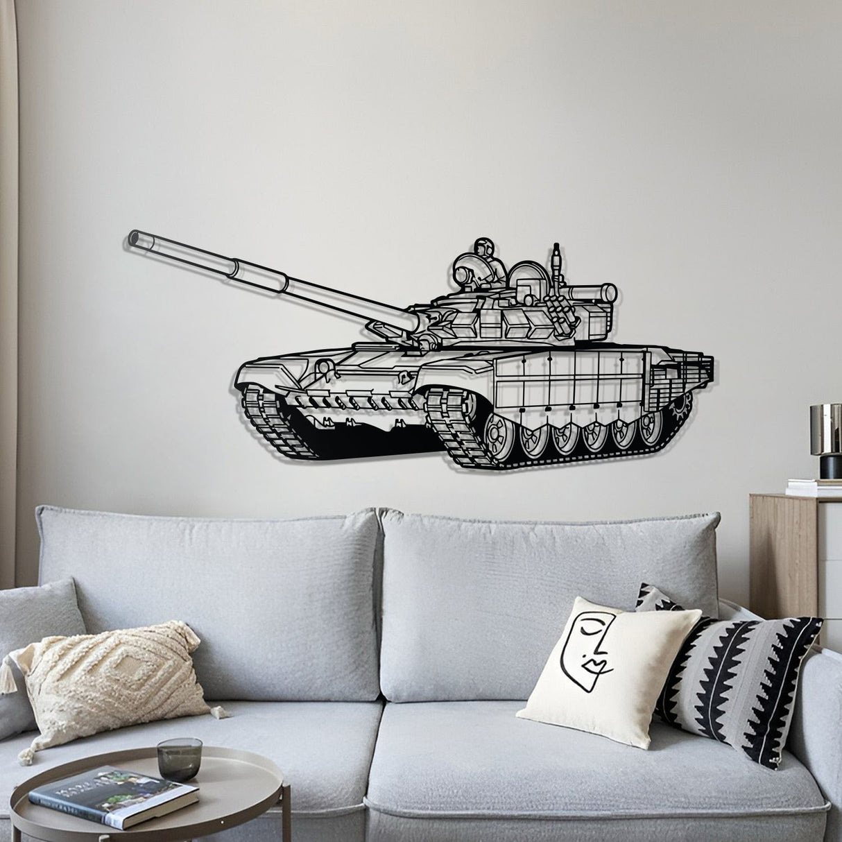 T-72 Metal Tank Wall Art - NCP0634