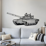 T-72 Metal Tank Wall Art - NCP0634