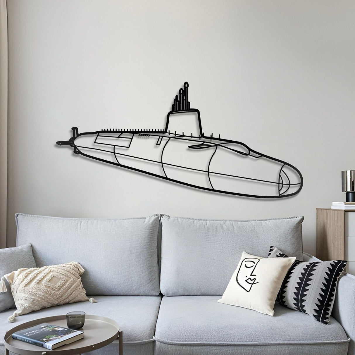 HMS Vanguard Metal Submarine Wall Art - NCP0651