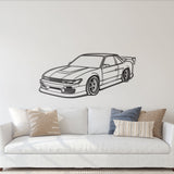 240SX Perspective Metal Car Wall Art - NC1132