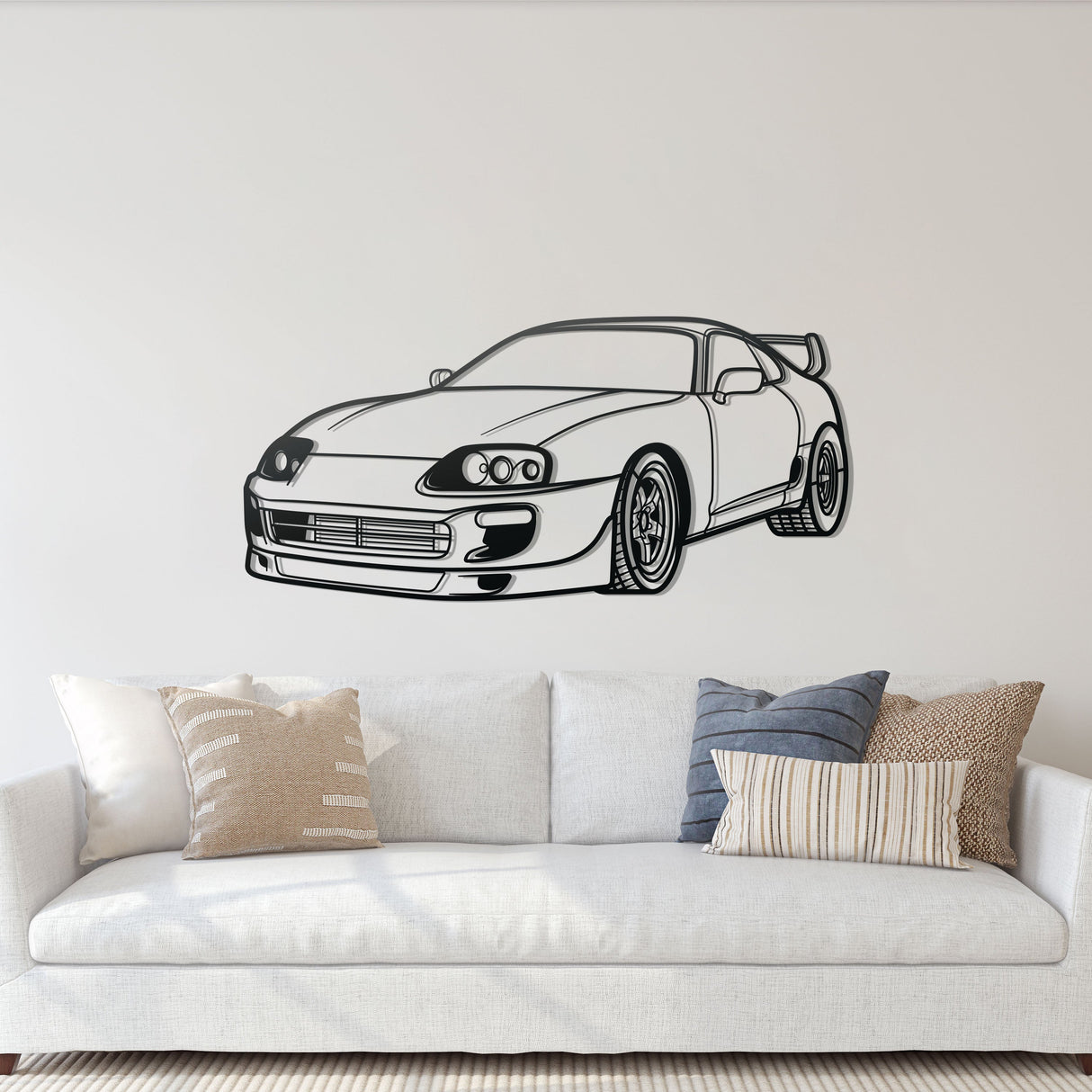 Supra MK4 Perspective Metal Car Wall Art - NC1136