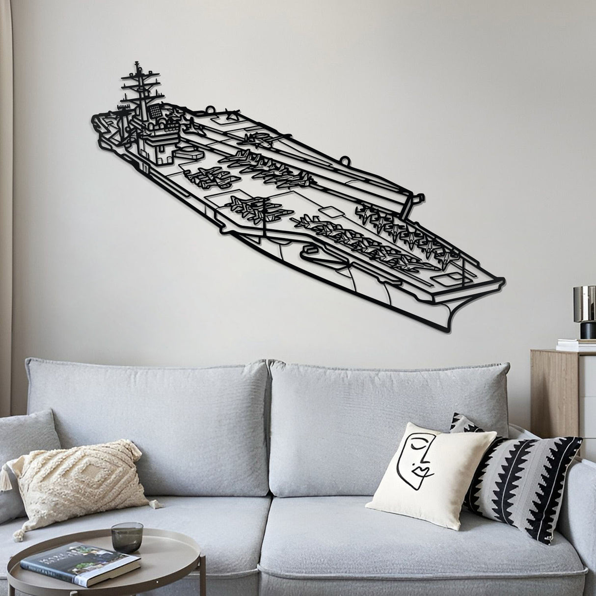 USS Nimitz (CVN-68) Metal Aircraft Carrier Wall Art - NCP0675