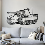 Panther Metal Tank Wall Art - NCP0636