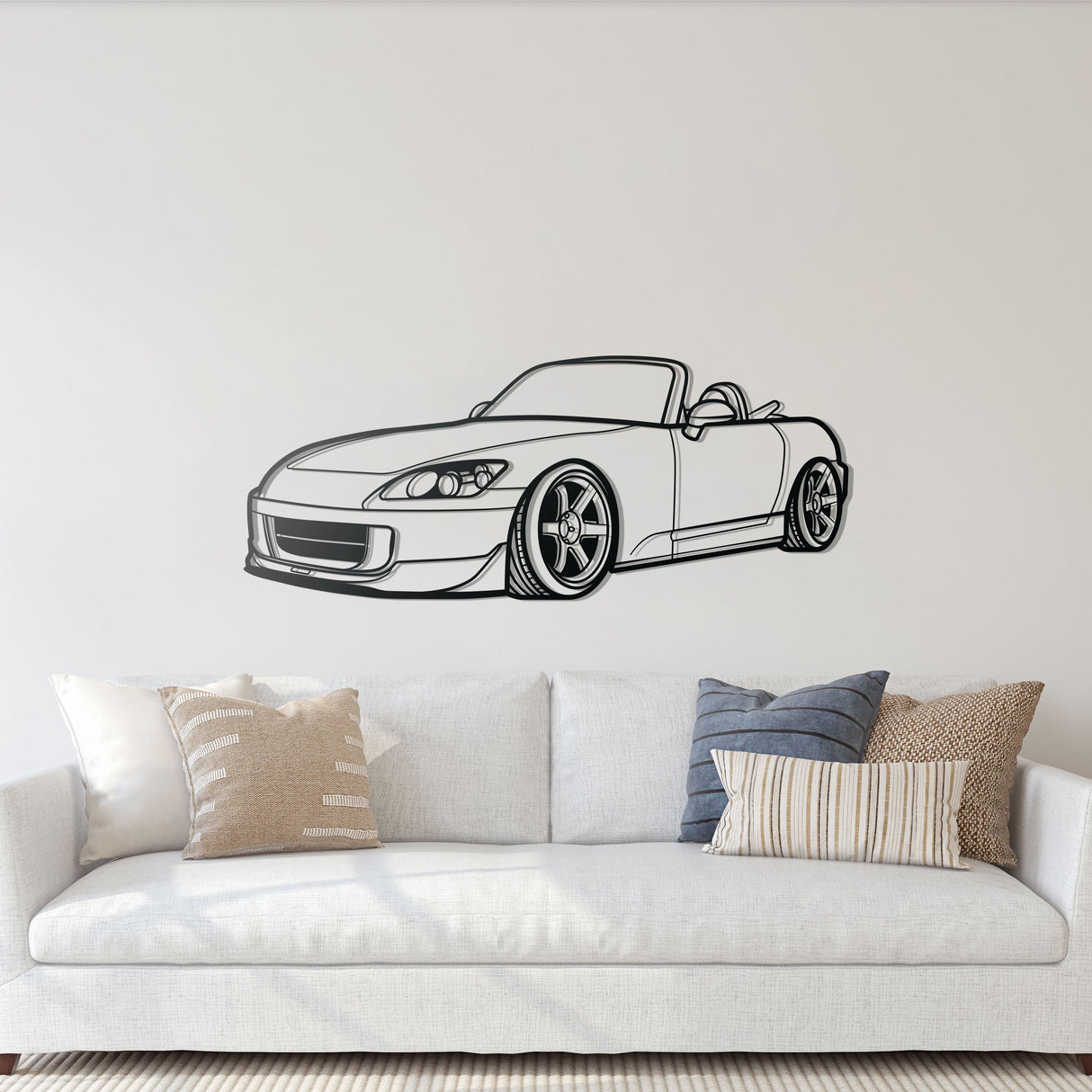 S2000 Perspective Metal Car Wall Art - NC1134