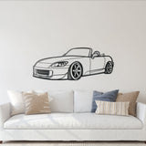 S2000 Perspective Metal Car Wall Art - NC1134