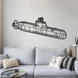 Type 214 Metal Submarine Wall Art - NCP0650