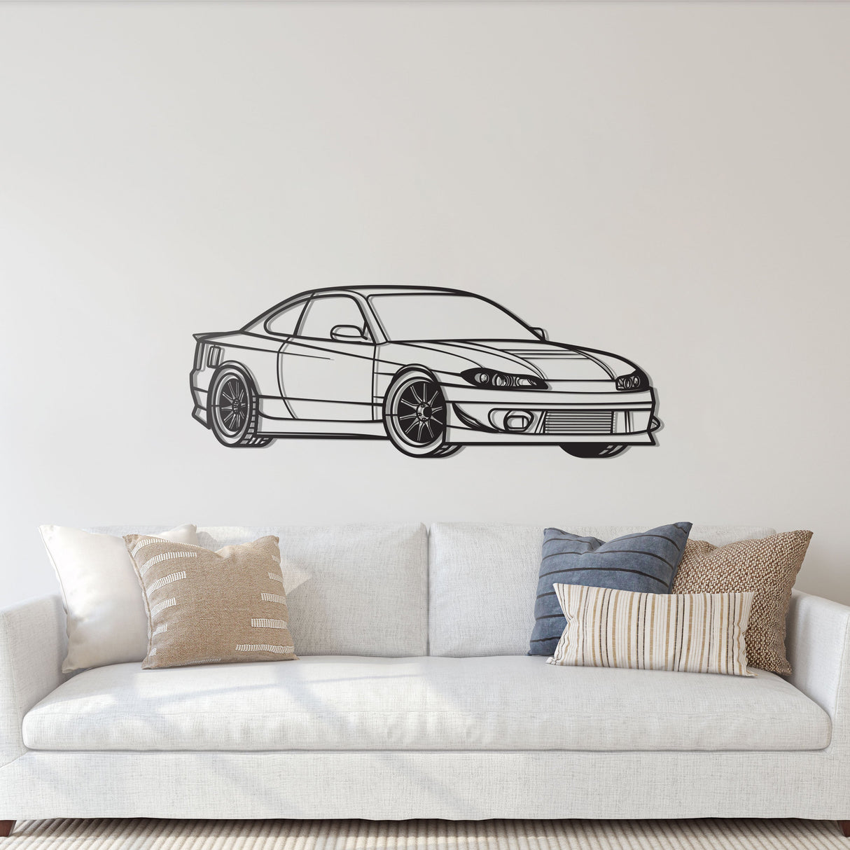 Silvia S15 Perspective Metal Car Wall Art - NC1135