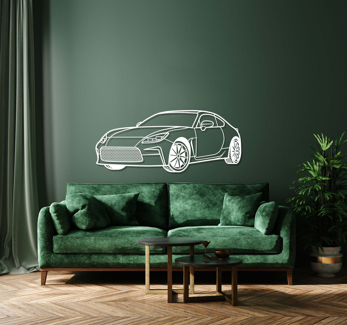 2022 GR86 Perspective Metal Car Wall Art - NC1222