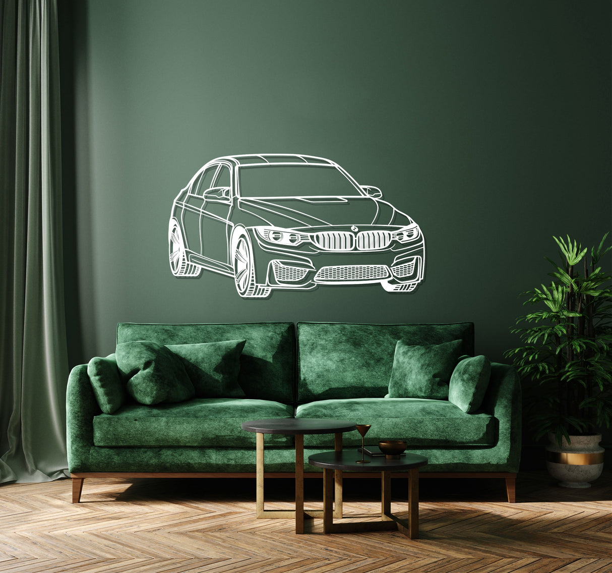 F80 Perspective Metal Car Wall Art - NC1126