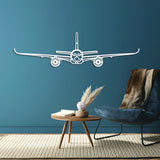 A350-900 Front Metal Aircraft Wall Art - NCP0514