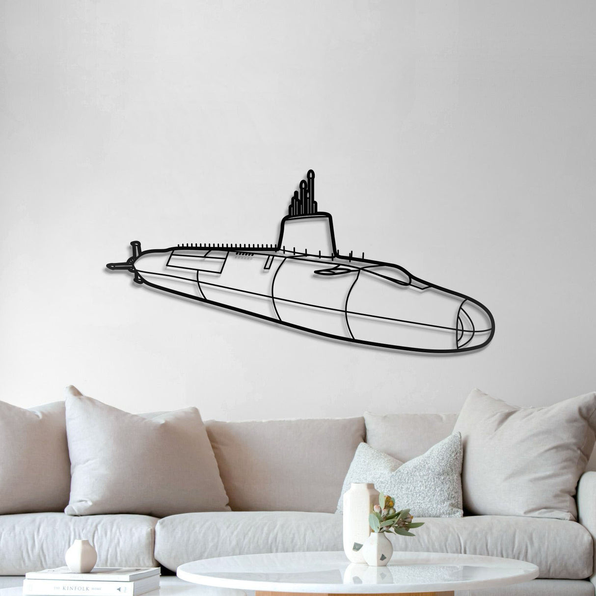 HMS Vanguard Metal Submarine Wall Art - NCP0651