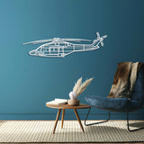 AW189 Metal Aircraft Wall Art - NCP0520