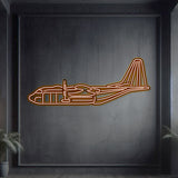 AC-130J Ghostrider Metal Neon Aircraft Wall Art - NCN0011