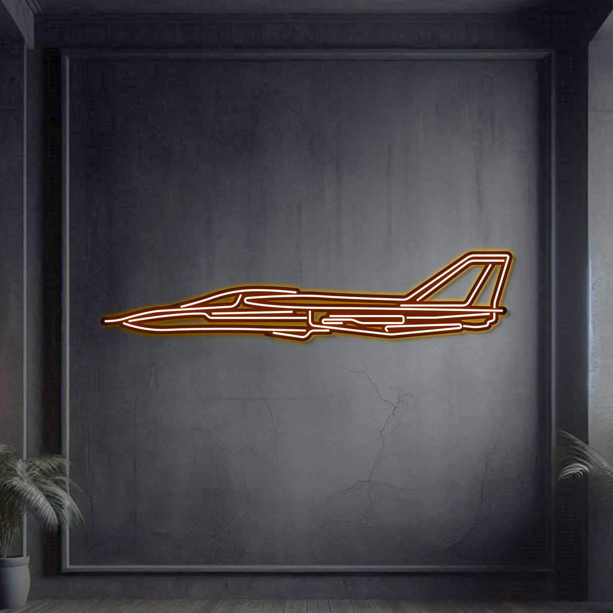 F-111 Aardvark Metal Neon Aircraft Wall Art - NCN0045