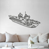 HMS Queen Elizabeth Metal Aircraft Carrier Wall Art - NCP0671