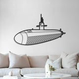 Los Angeles Class Metal Submarine Wall Art - NCP0645